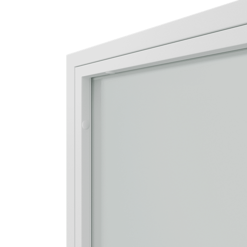 Перегородка с матовым стеклом ZONIQUE белая, 240 х 70 см