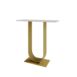 Консоль ARFEO 80 х 35 см, белый/золотой