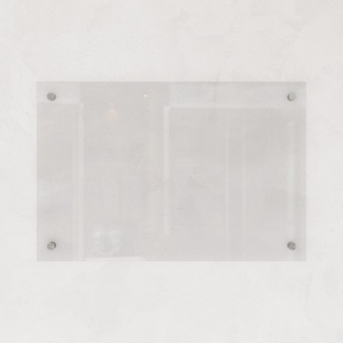 Стеклянная маркерная доска прозрачная 60 x 90 см